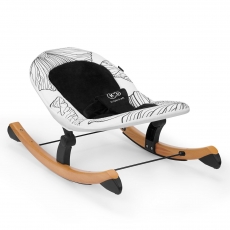 Крісло-гойдалка Kinderkraft Finio Black/White